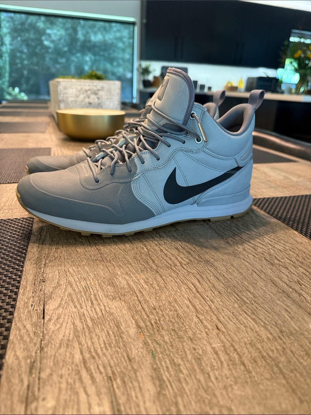 Nike Internationalist Mid Utility Wolf Grey Sneakers Size 11.5 Rare